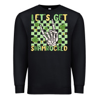 Black let's get shamrocked Premium Sweatshirt - MaliasSmallBusiness