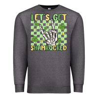Charcoal Heather let's get shamrocked Premium Sweatshirt - MaliasSmallBusiness