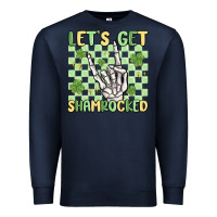 Navy let's get shamrocked Premium Sweatshirt - MaliasSmallBusiness