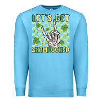 Ocean Blue let's get shamrocked Premium Sweatshirt - MaliasSmallBusiness