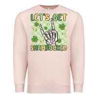 Pale Pink let's get shamrocked Premium Sweatshirt - MaliasSmallBusiness