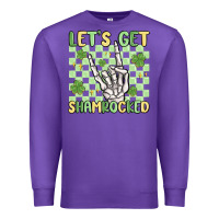 Purple let's get shamrocked Premium Sweatshirt - MaliasSmallBusiness