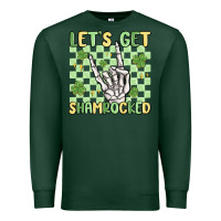 Sports Green let's get shamrocked Premium Sweatshirt - MaliasSmallBusiness