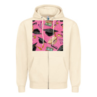Sandshell pink glitter graduation seamless pattern Zipper Hoodie - BundleAndBundleShop
