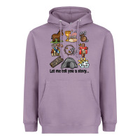 Lavender let me tell you a story Heavyweight Hoodie - MaliasSmallBusiness