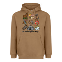 Toasted Coconut let me tell you a story Heavyweight Hoodie - MaliasSmallBusiness