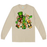 Mushroom st patrick's beers flags and hat Long Sleeve Tee - AdoDesignShop