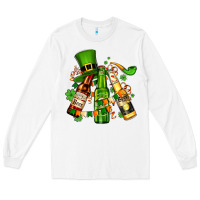 White st patrick's beers flags and hat Long Sleeve Tee - AdoDesignShop