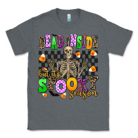 Charcoal Heather dead inside but it's spooky season Classic Tee - AdoDesignShop