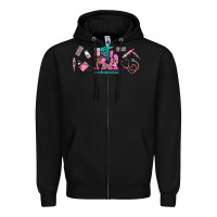 Black medical assistant elements Zipper Hoodie - AdoDesignShop