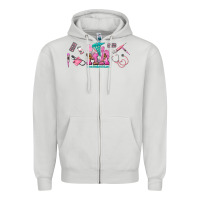 Dove Grey medical assistant elements Zipper Hoodie - AdoDesignShop