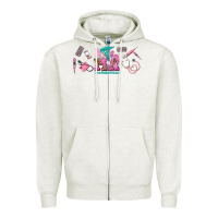 Oatmeal Heather medical assistant elements Zipper Hoodie - AdoDesignShop