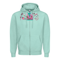 Seafoam medical assistant elements Zipper Hoodie - AdoDesignShop