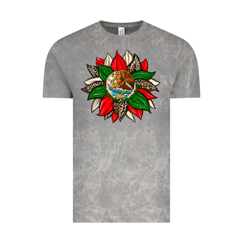 Mexican Flag Sunflower Vintage Tee by Zillion Design Studio | Teevron