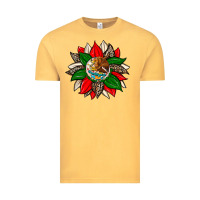 Vintage Mustard mexican flag sunflower Vintage Tee - Zillion Design Studio