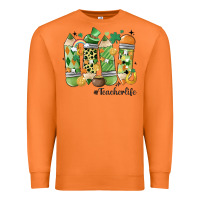 Carrot retro patricks day teacher life Premium Sweatshirt - MaliasSmallBusiness