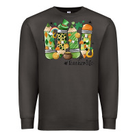 Smoke retro patricks day teacher life Premium Sweatshirt - MaliasSmallBusiness