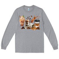 Heather Grey black every month melanin coffee cups Long Sleeve Tee - JahusDesignShop