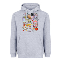 Heather Grey can't talk right now doing teacher stuff Heavyweight Hoodie - MaliasSmallBusiness