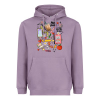 Lavender can't talk right now doing teacher stuff Heavyweight Hoodie - MaliasSmallBusiness