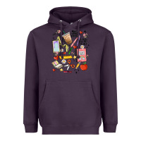 Plum can't talk right now doing teacher stuff Heavyweight Hoodie - MaliasSmallBusiness