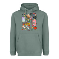 Sage can't talk right now doing teacher stuff Heavyweight Hoodie - MaliasSmallBusiness