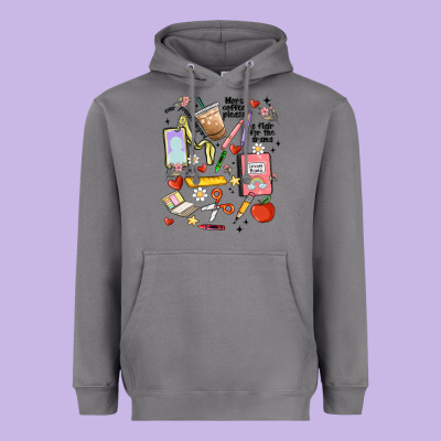 Can't Talk Right Now Doing Teacher Stuff Heavyweight Hoodie Designed By Maliassmallbusiness