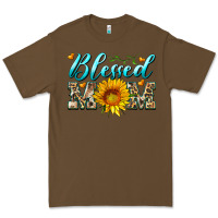 Cacao blessed mom with sunflower Premium Tee - Artiststas
