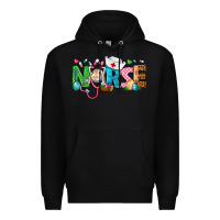 Black Easter Nurse Premium Hoodie - BundleAndBundleShop