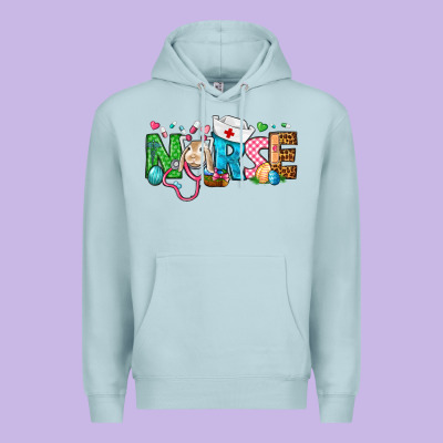 Easter Nurse Premium Hoodie Designed By Bundleandbundleshop