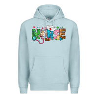 Blue Mist Easter Nurse Premium Hoodie - BundleAndBundleShop