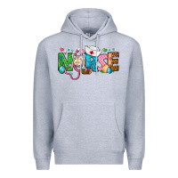 Heather Grey Easter Nurse Premium Hoodie - BundleAndBundleShop