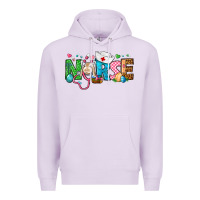 Lilac Easter Nurse Premium Hoodie - BundleAndBundleShop