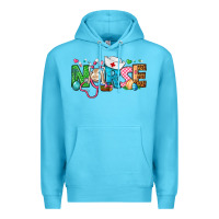 Ocean Blue Easter Nurse Premium Hoodie - BundleAndBundleShop