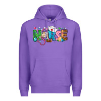 Purple Easter Nurse Premium Hoodie - BundleAndBundleShop