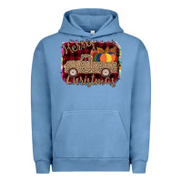 Pigment Pebble Blue Merry Christmas Truck Urban Hoodie - Bettercallsaul