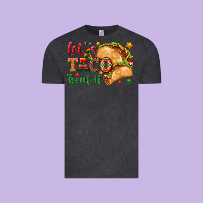 Let's Taco 'bout It Vintage Tee Designed By Texasbilliewilder