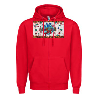 Red all american girl Zipper Hoodie - Artiststas