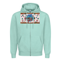 Seafoam all american girl Zipper Hoodie - Artiststas