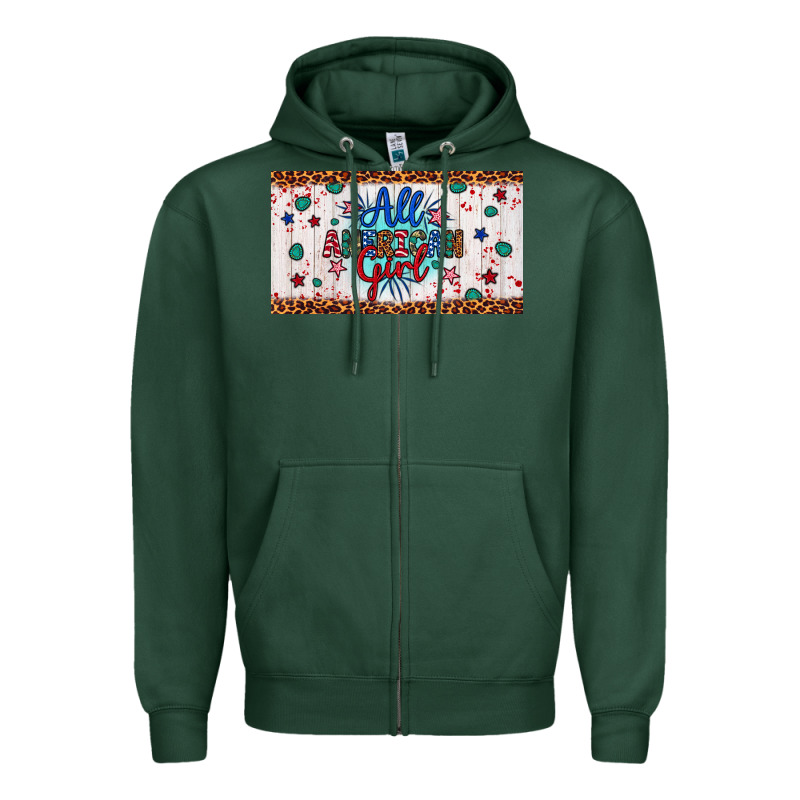 All American Girl Zipper Hoodie by Artiststas | Teevron