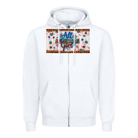 White all american girl Zipper Hoodie - Artiststas