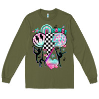 Army Green retro dance Long Sleeve Tee - JahusDesignShop