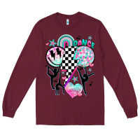Burgundy retro dance Long Sleeve Tee - JahusDesignShop