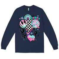 Navy retro dance Long Sleeve Tee - JahusDesignShop