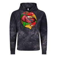 Cloud Black juneteenth day lips Vintage Hoodie - texasbilliewilder