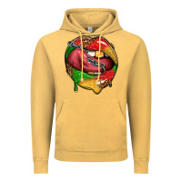 Vintage Mustard juneteenth day lips Vintage Hoodie - texasbilliewilder