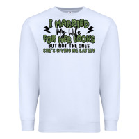 White i married my wife for her looks Premium Sweatshirt - MaliasSmallBusiness