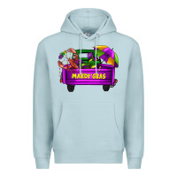 Blue Mist mardi grass umbrella with truck Premium Hoodie - AdoDesignShop