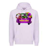 Lilac mardi grass umbrella with truck Premium Hoodie - AdoDesignShop