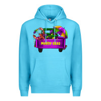 Ocean Blue mardi grass umbrella with truck Premium Hoodie - AdoDesignShop